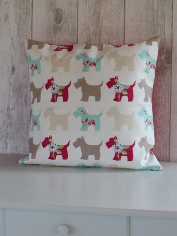 Coussin Dogs and Flowers