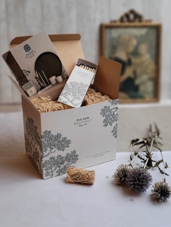 Coffret Allume-Feux en laine de bois - Lichen