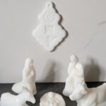 Crèche de Noël en cire
