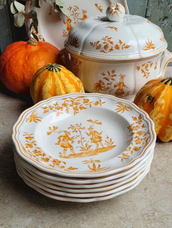 Olérys - Les 6 assiettes creuses Longchamp