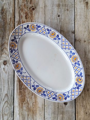 Reval - Le  plat ovale Sarreguemines