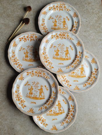 Olérys - Les 6 assiettes à dessert Longchamp