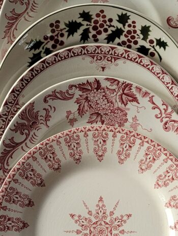 Table de fête - Set de 6 assiettes dépareillées