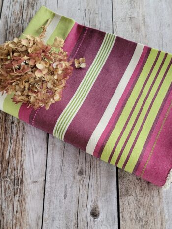Tissu Jacquard rayures transat