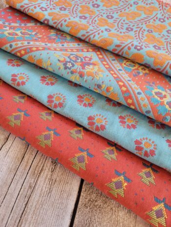 Véronique - Lot de coupons de tissus jacquards