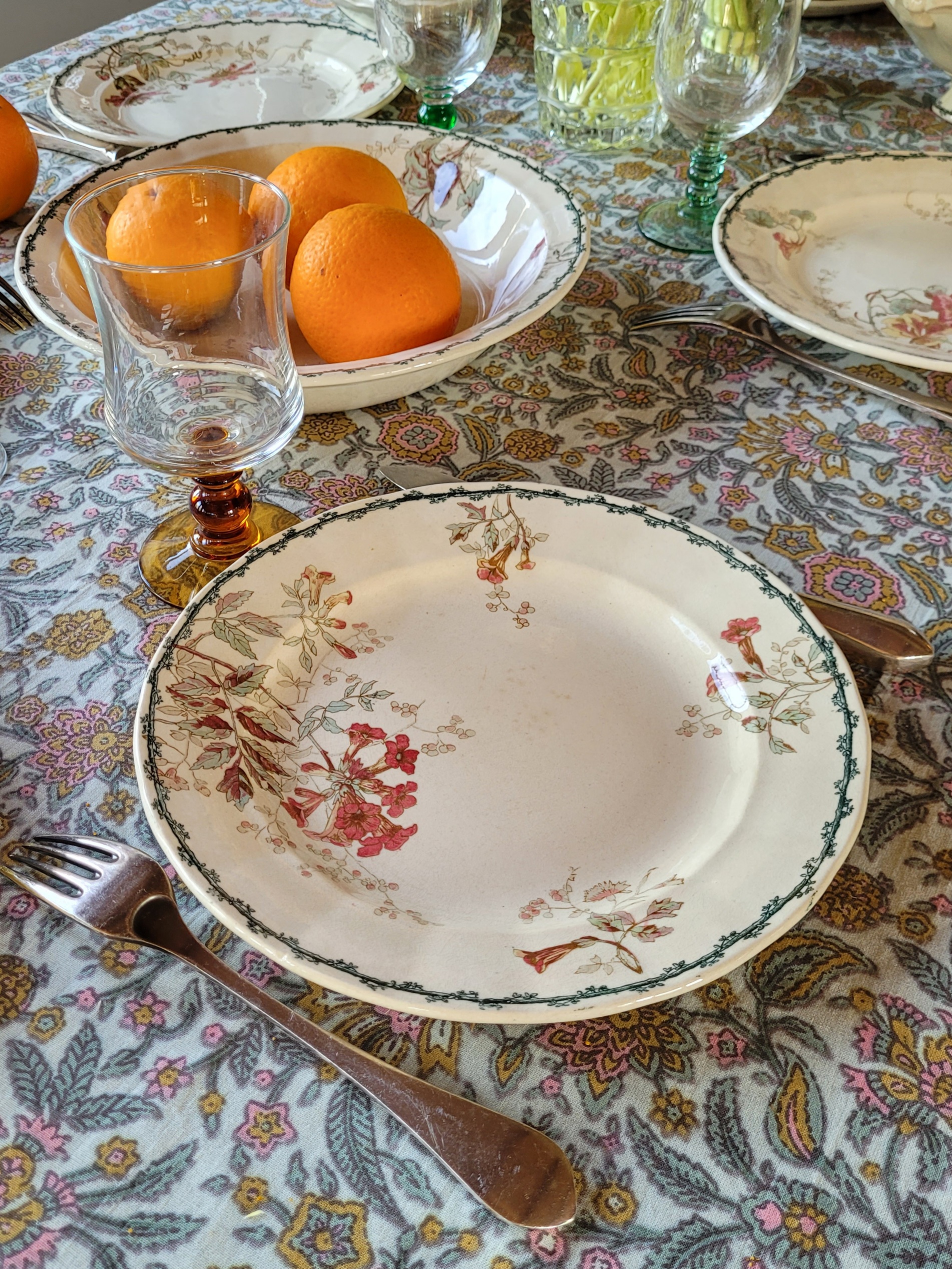 Les grimpantes - Set de 4 assiettes Emile Bourgeois