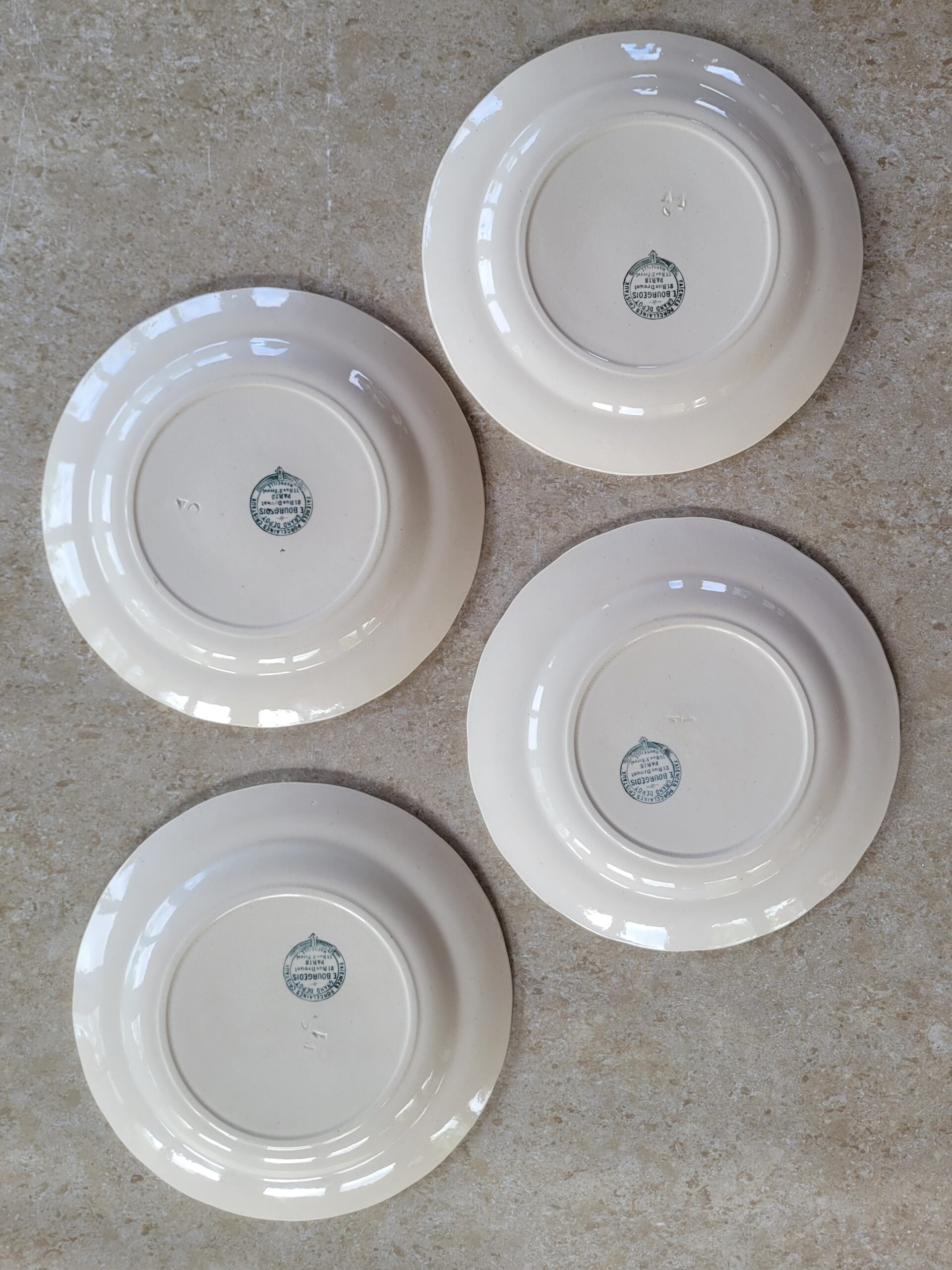 Les grimpantes - Set de 4 assiettes Emile Bourgeois