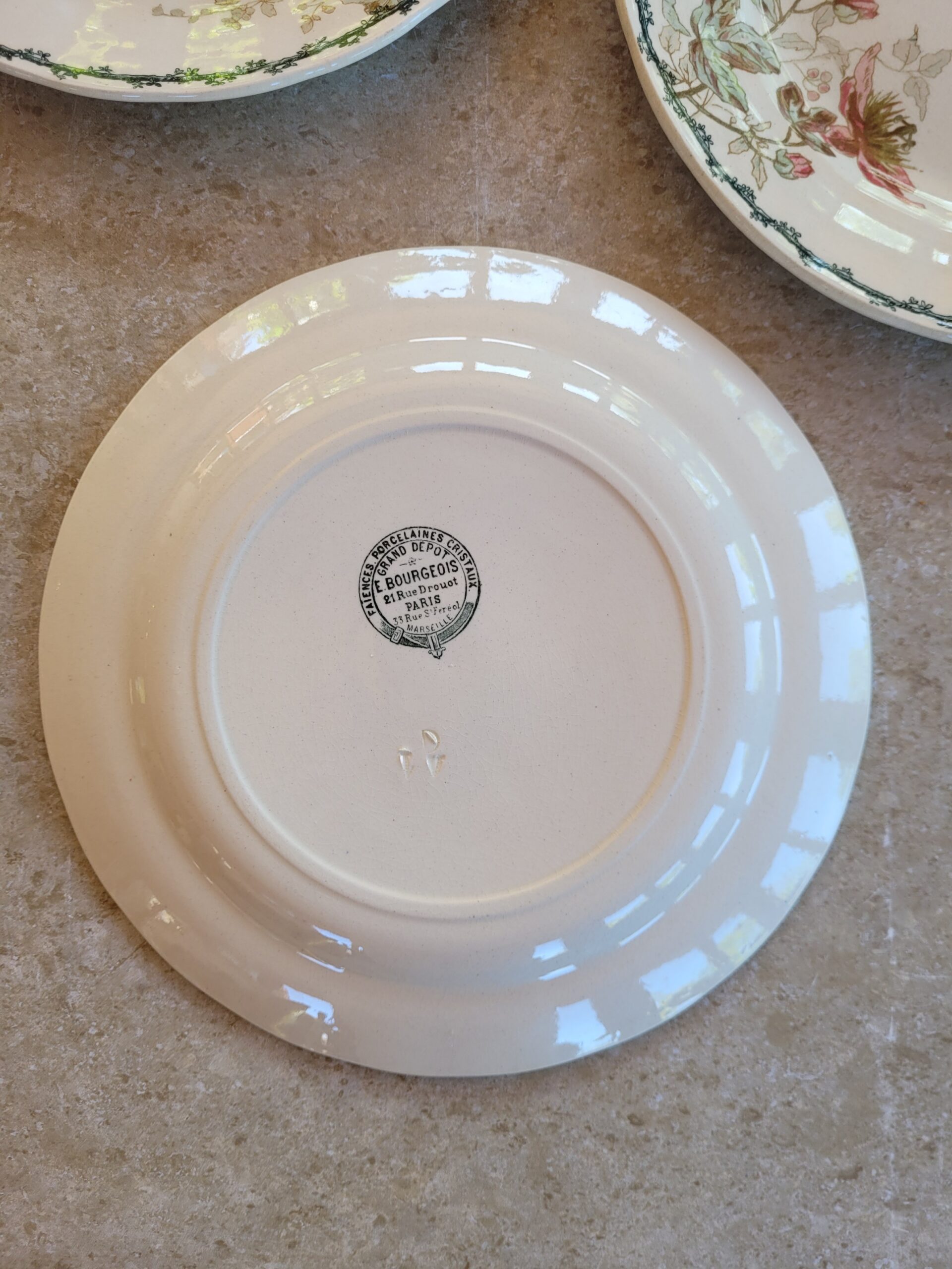 Les grimpantes - Set de 4 assiettes Emile Bourgeois