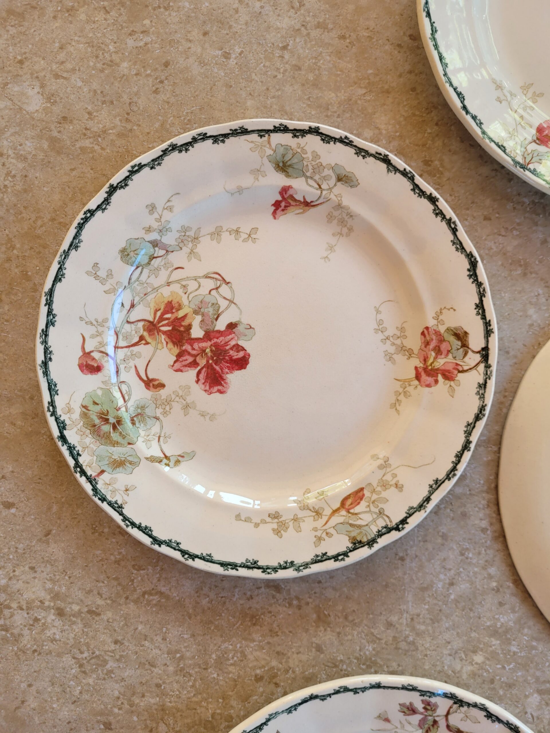 Les grimpantes - Set de 4 assiettes Emile Bourgeois