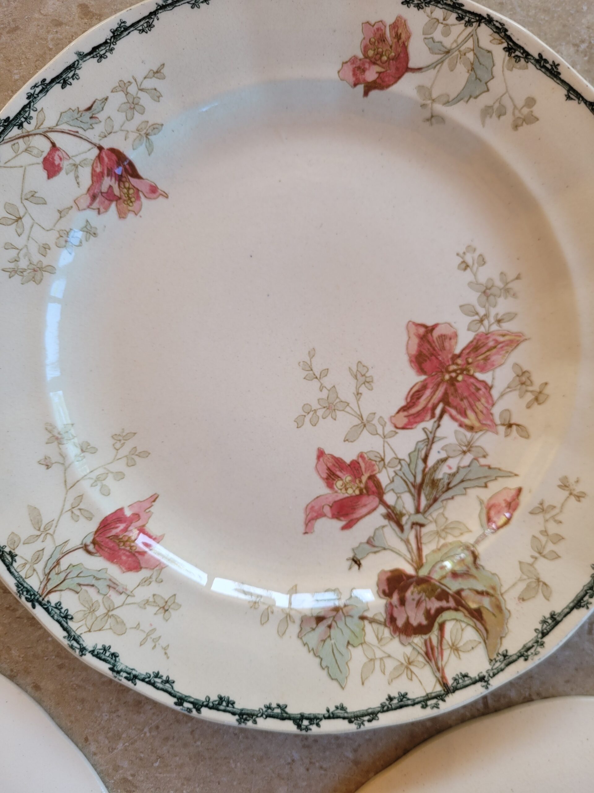 Les grimpantes - Set de 4 assiettes Emile Bourgeois