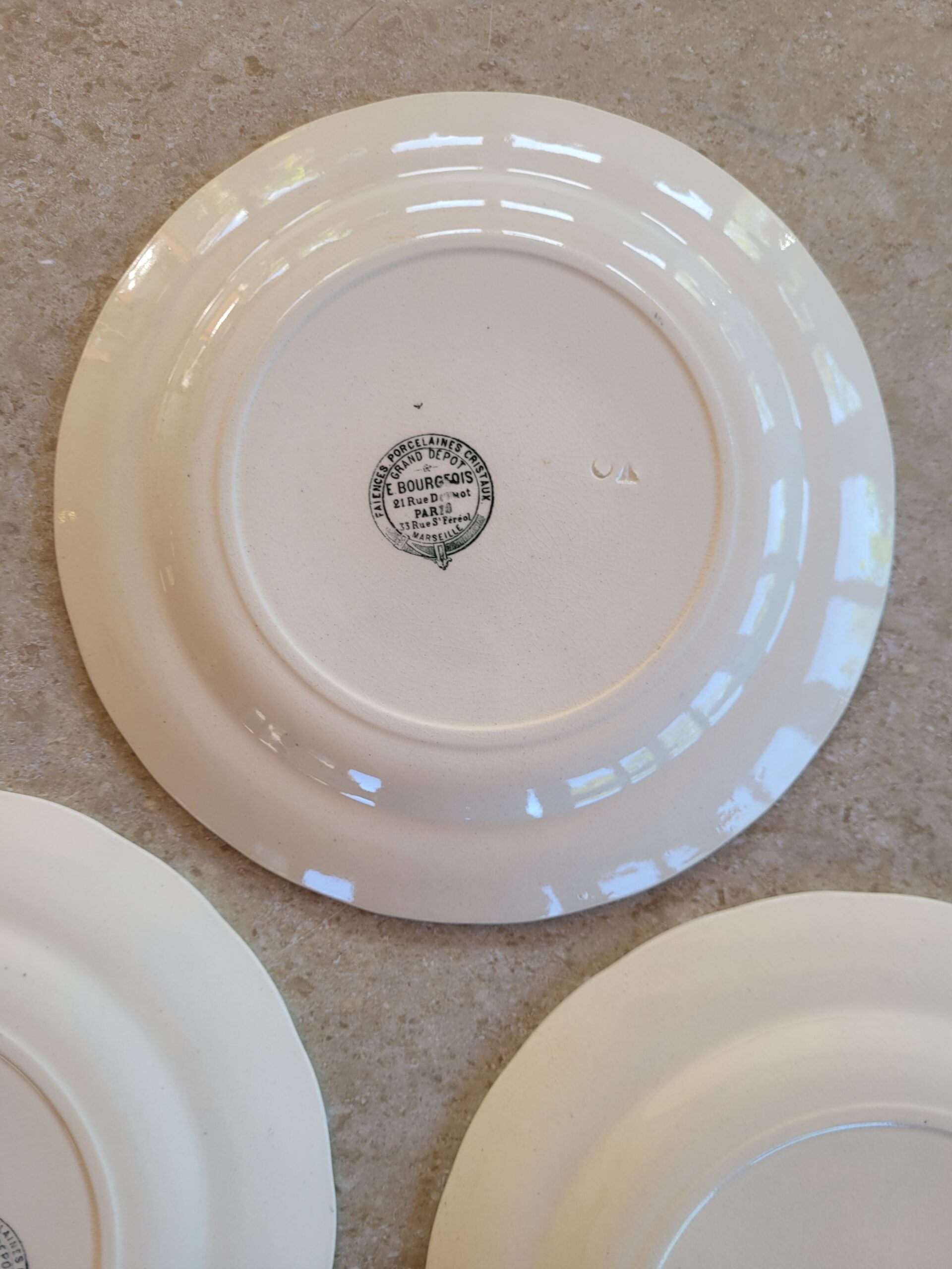 Les grimpantes - Set de 4 assiettes Emile Bourgeois