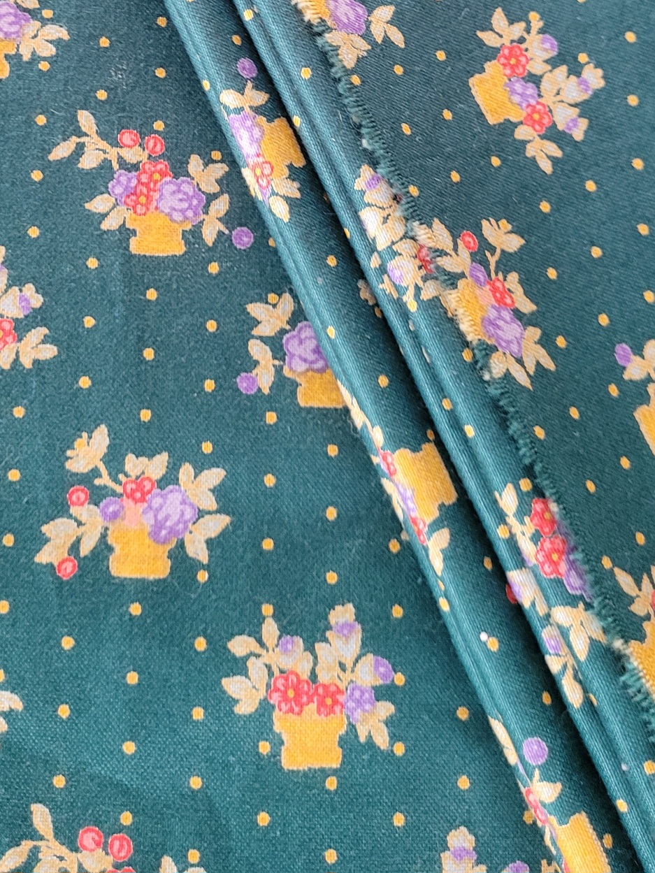 Bouquets - Coton vintage au mètre